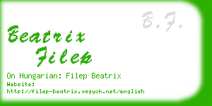 beatrix filep business card